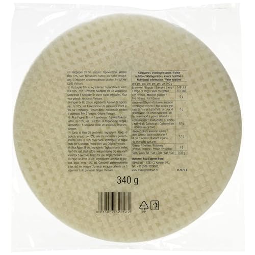 BAMBOO TREE - Reispapier 28Cm. (Sommerrollen) - 1 X 340 GR