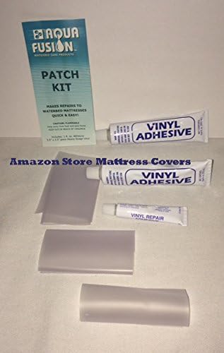 Aqua Fusion Three Vinyl Repair Patch Kits for Waterbed mattresses, Air beds, Inflatable Toys, Rafts, Inflatable Pool Seats, Beach Balls, Pool Covers, Boat, Liners, Spa Covers & Most Vinyl Products