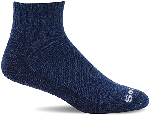 Sockwell Men's Big Easy Mini Relaxed Fit Sock, Navy - L/XL