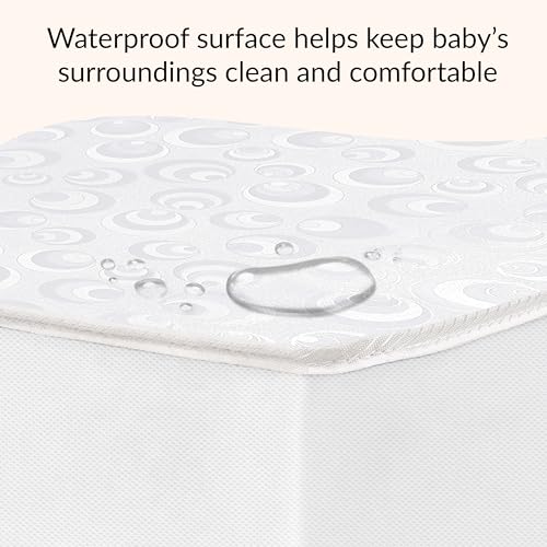 Image of Dream On Me Breathable 2-in-1 Portable /Mini Crib Mattress, GREENGUARD Gold | Made in USA, Dual Sided, Waterproof Cover, ASTM & CPSC Tested, Fits Portable and Mini Crib 32 inch x 24 inch 3 inch, Not for Playards