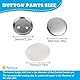 Tissting 100 Stück Blanko Buttons Anstecker Set 58mm Runde Silber Eisen Buttons Selber Machen Button Pin Abzeichen für Button Maker Maschine