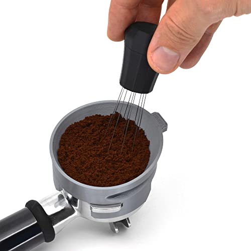 WDT outil et support auto-alignant noir pour espresso - 3