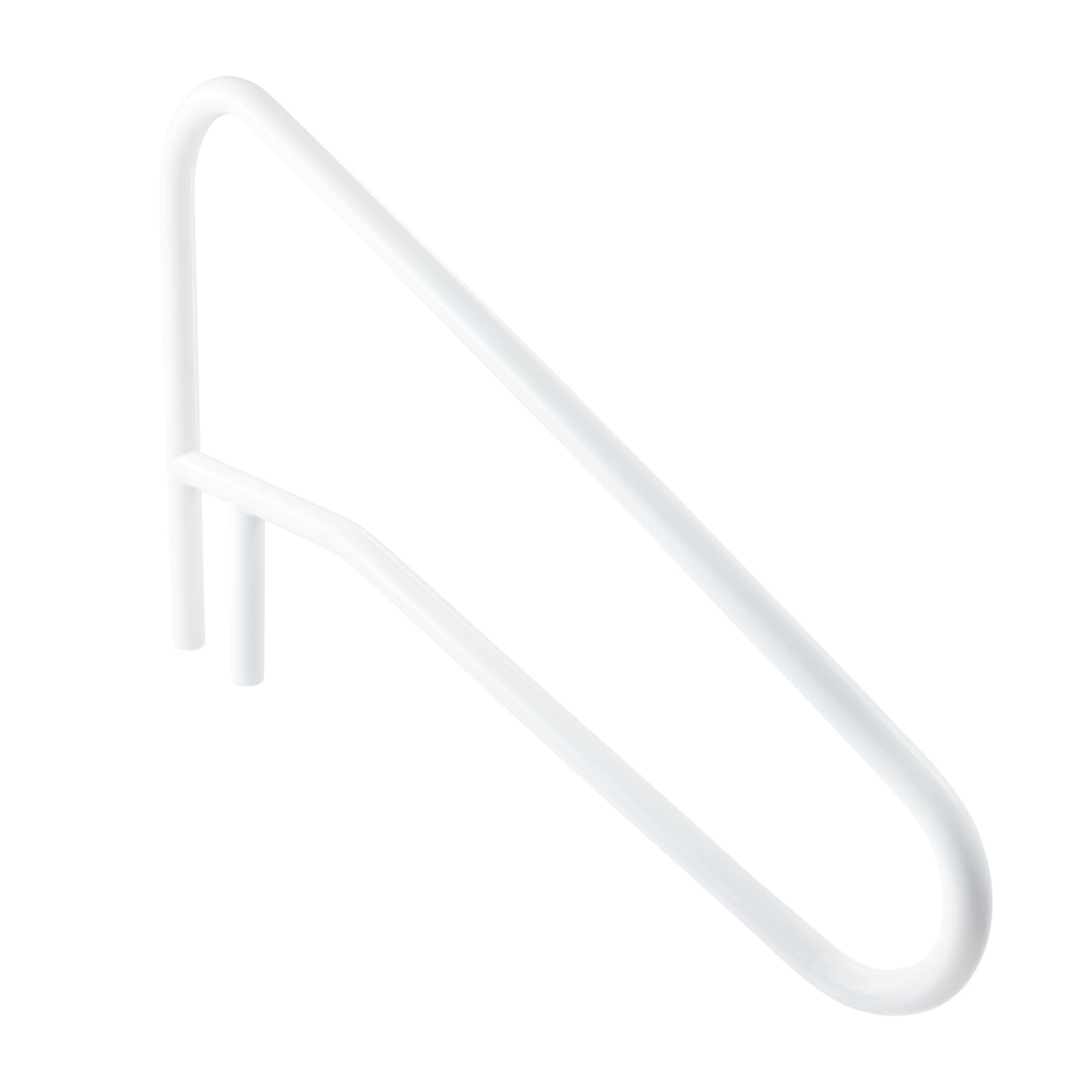 VEVOR Barandilla para Piscina, Carga de 100 kg, Acero Inoxidable, Soldadura sin Juntas, Montaje Empotrado o Sobre Base, para Piscinas, Parques Acuáticos y Spas, 1371 x 48 x 813 mm, Blanco Crema