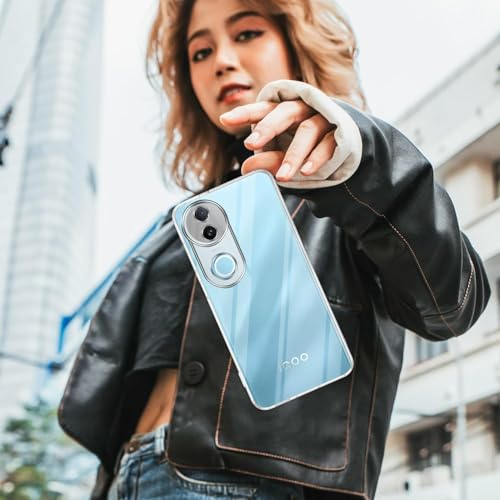 Image of Jkobi Silicone Back Case Cover for Vivo iQOO Z10R (Clear Shockproof Case with Camera Protection | Soft and Flexible | Transparent)