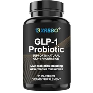 GLP-1 Probiotic – 500M AFU Multi-Strain Probiotic + Prebiotic, Naturally Support GLP-1 Production & Curb Appetite, Delayed Release, Third-Party Tested, for Men & Women – 30 Capsules，1Pack