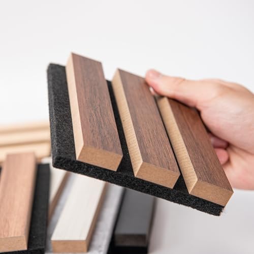 Art3d Wood Slat Acoustic Panels for Stylish Decor and Noise Reduction, 3D Textured Panel for Ceiling and Wall, Samples Pack - Image 5