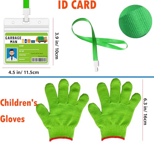 Disfraz Kit Hombre de la Basura Infantil 4 en 1 miniatura 4