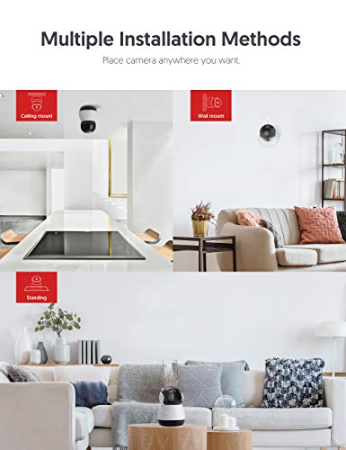 [2021 Upgraded] Pet Camera, Victure 1080P Wi-Fi Home Security Camera, Sound Detection, Motion Detection and Tracking, Two-Way Audio, Night Vision, Cloud Service, iOS/Android, APP Victure Home - Thumbnail 4