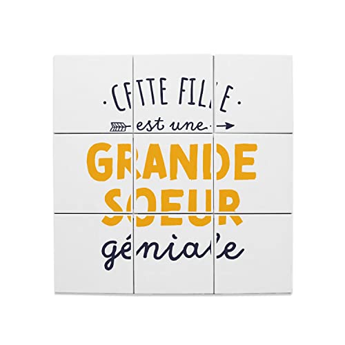 Carreaux céramique grande soeur pour afficher la fierté familiale dans votre salon