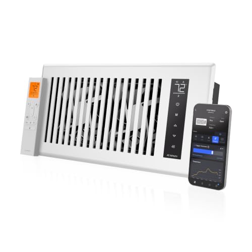 AC Infinity AIRTAP T4, White Register Booster Fan...