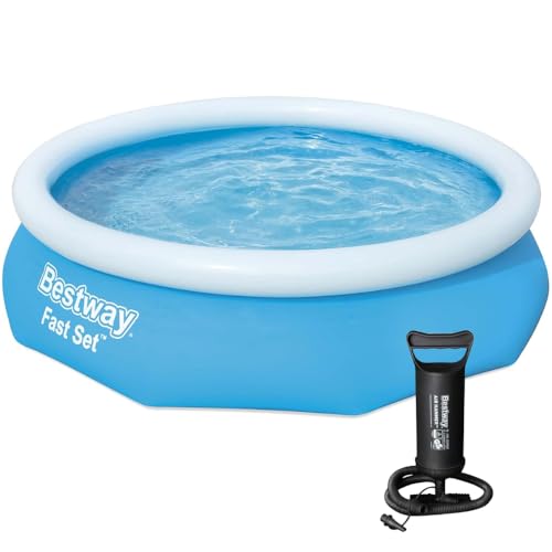 Proposita, Piscina Inflável Grande Fast Set 3800 Litros Bestway Com Bomba Manual