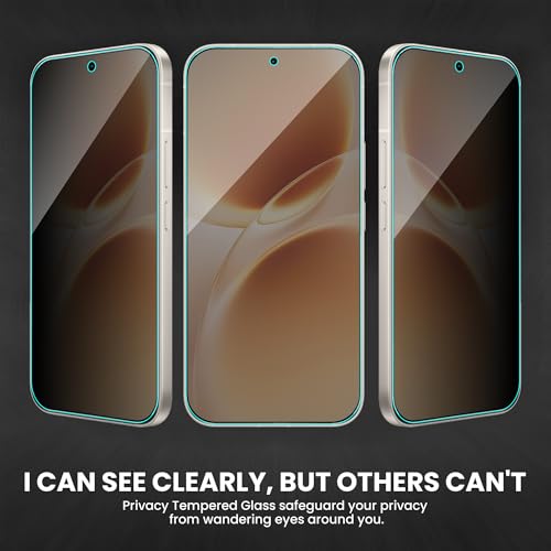 Image of FIRST MART Privacy Tempered Glass for Vivo V70 & Vivo V70 Elite with Cable Guard & Installation Kit | Anti-Spy 9H Screen Protector, Edge-to-Edge, Case-Friendly | Black