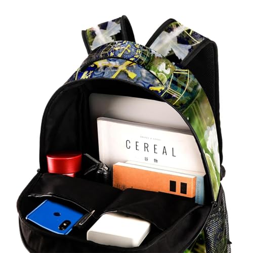 Sac à dos d'école astrologie et sac de voyage multicolore pour ado