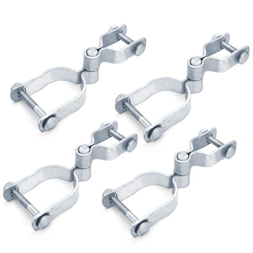 Acshio 4 Set of Chain Link Fence Gate Post Hinge, 2-3/8