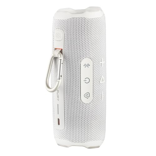 Image of JBL FLIP 7 (White) Waterproof Portable Speaker Bundle with X-Halo Hardcase (Black)