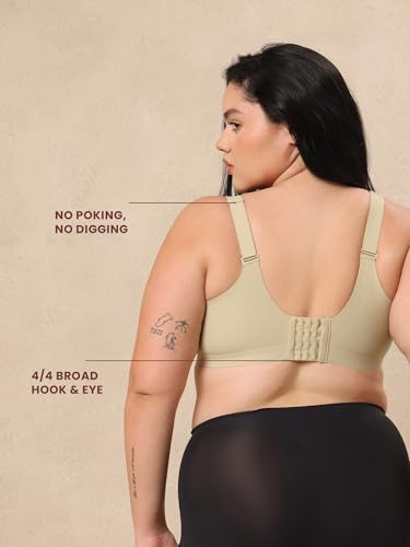 Image of Everyday Seamless T Shirt Bra for Women | Full Coverage,Wire-Free and Soft Padded Bra | Wide Straps Provides Gentle Lift and Support | Smart Airflow Reduce Underboob Sweat Perfect Cup Sizes A,B,C