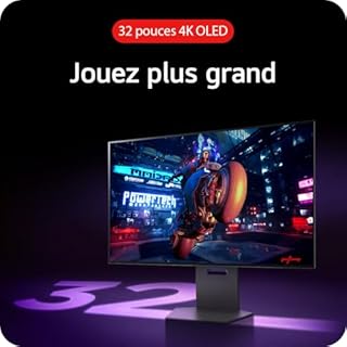 LG Ultragear™ OLED 32GS95UV-B Ecran PC Gaming 32" - Dalle OLED résolution UHD,4K (3840x2160), 0.03 ms GtG 240Hz, DisplayHDR™ TrueBlack400, DCI-P3 98.5%, AMD FreeSync Premium Pro, NVIDIA G-Sync