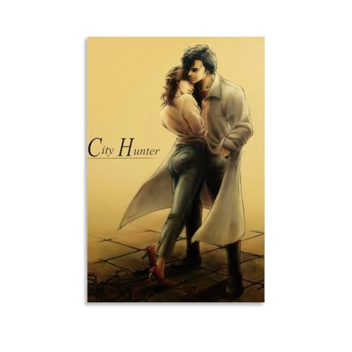 TNERPAR City Hunter Fanart, poster decorativo da parete, per soggiorno, camera da letto, decorazione moderna per camera da letto, 30 x 45 cm