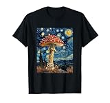 Mushroom - Van Gogh Style - Starry Night T-Shirt