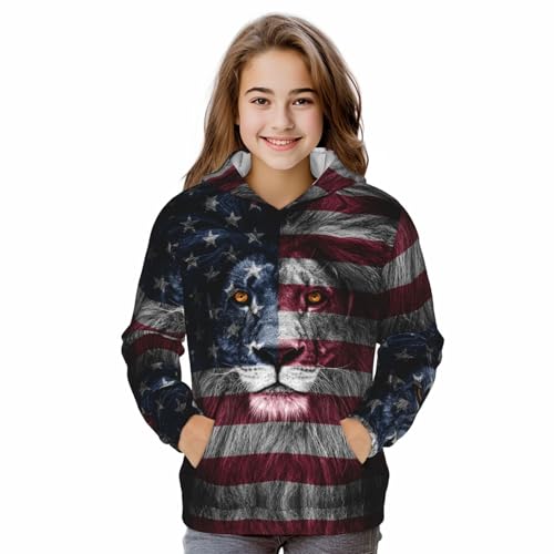 Image of Boy'S Sweatshirt Fleece Hoodie Blend Hooded Sweatshirt Plush Pullover Hoodie Size For Boys And Girls