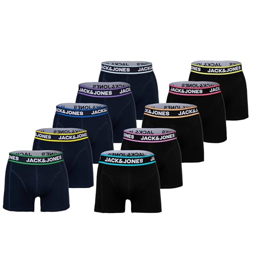 Calzoncillos bóxer para hombre ropa interior de algodón elástico JACLIMES SOLID pack 10