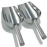 Garantía de calidad MGE - Pala Cucharón de Cocina y Bar - Acero Inoxidable - Set de 2 - Tamaño Grande