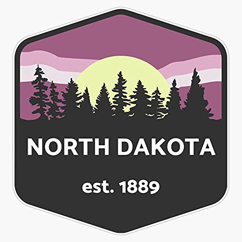 JB Print North Dakota Moonlight Vinyl Decal Sticker Car Waterproof