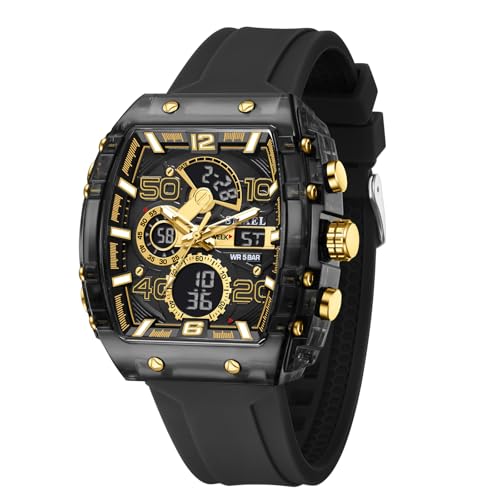 Montre armée numérique carrée SMAEL 8109 antichoc pour briser la fragilité des montres de sport