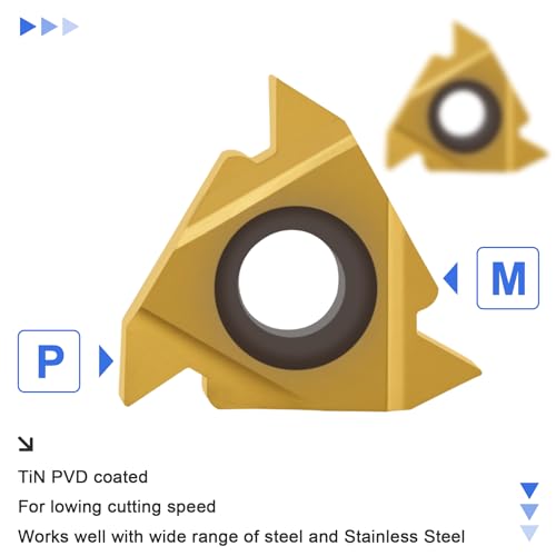 CDBP 16IR AG55 Gewindeschneidplatten Außen Innengewinde Wendeschneidplatten, 10 Stück