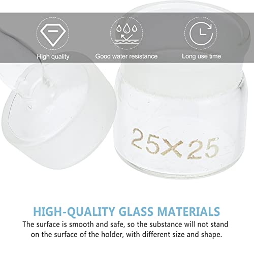Popetpop Laboratory Sampling Glass Weighing Bottle: 5Pcs Clear Specific Gravity Bottles Equipment Laboratory Supply Weighing Holder Iwith Interchangeable Ground Stopper #TOP1