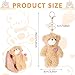LLOUSSAK Cute Plush Keychain, Kawaii Bear Bag Charm for Handbags, 8'' Stuffed Brown Teddy Bear Keychain, Cute Keychain Plush, Soft Bear Purse Charms for Women Backpack Car Key Accessories Gift