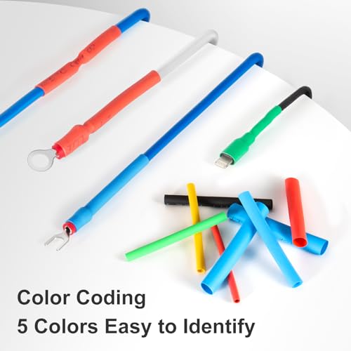 Eventronic 560 PCS Heat Shrink Tubing Kit, Wire Heat Shrink Tube, Electrical Shrink Tube，Industrial Heat-Shrink Tubing, Wire Shrink Wrap Tubing, Assortment – Industrial & Automotive Heat Shrink - Thumbnail 5
