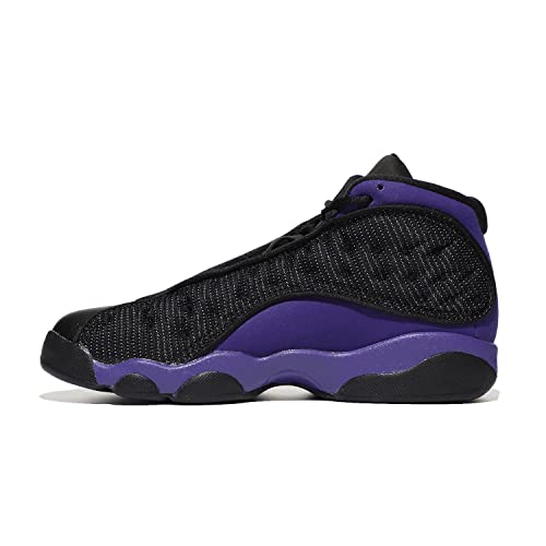 Image of Jordan 13 Retro (Little Kid) Black /Court Purple /White 3 Little Kid M