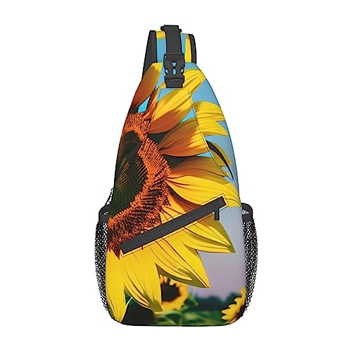 Sac à dos à bandoulière tournesols idéal pour vos balades urbaines et voyages