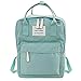 Produktbild squarex modischer Rucksack für Damen, für Studenten geeignet, Leinwand-Umhängetasche, Reisetasche, fürs Wandern, Sport, Schule, mit Laptop-Tasche grün grün AS SHOW