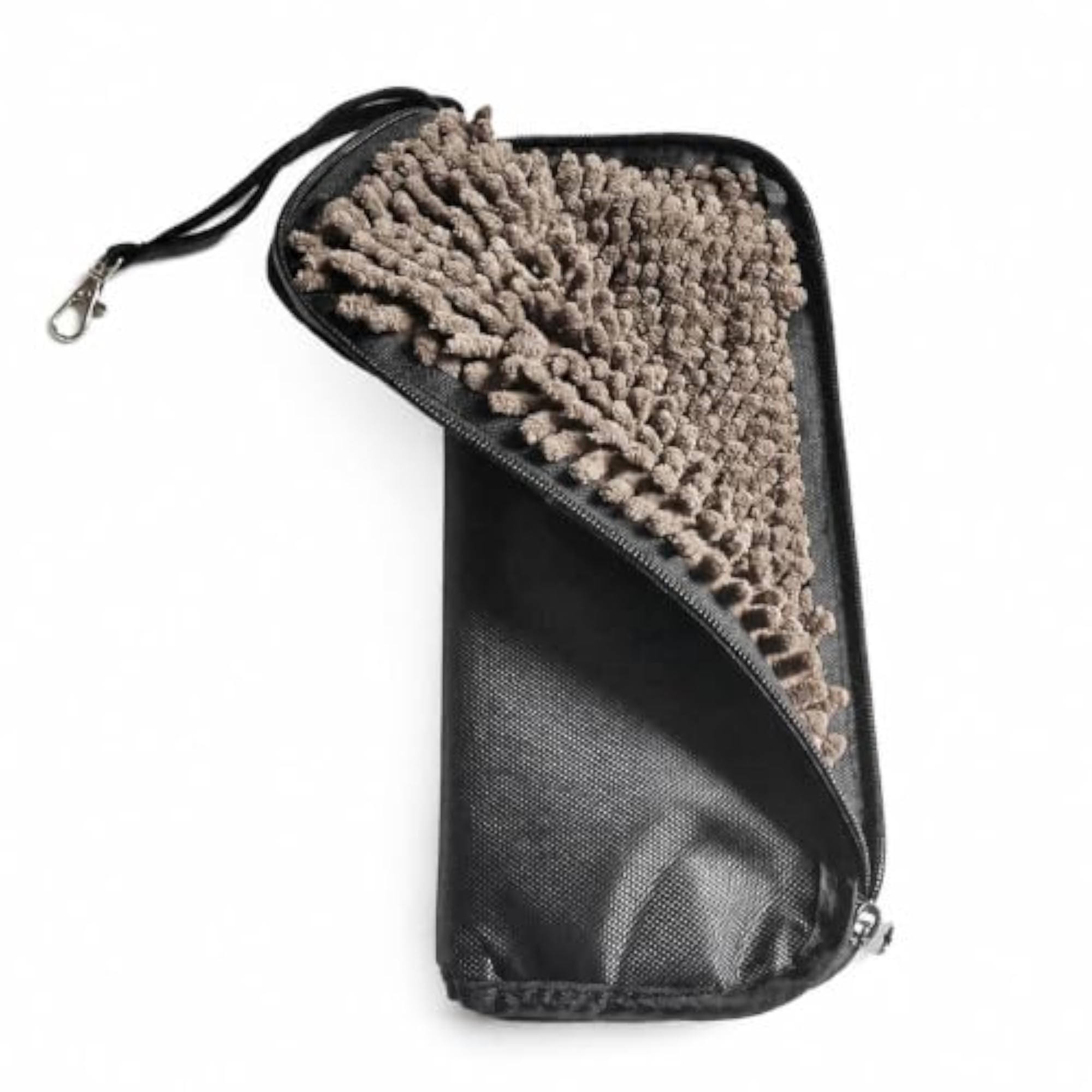 Chenille Umbrella Storage Bag with Waterproof Zipper