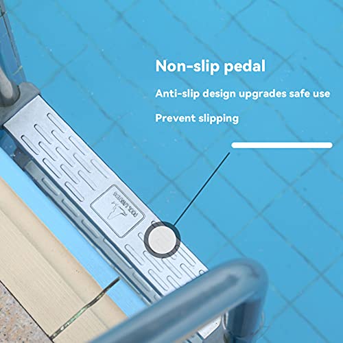 Escalera para piscina con 2 peldaños acero inoxidable plata miniatura 3