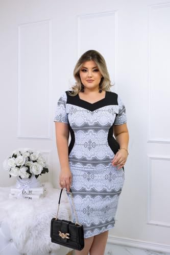 Vestido Evangélico Festa Casamento Civil Madrinha Oferta (BR, Alfa, G, Regular, Regular, Branco)