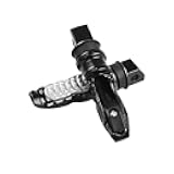 KORDNYQX Motorcycle Footpegs 1pair Universal Motorcycle Rear Passenger Foot Pegs Pedals Footrest Scooter