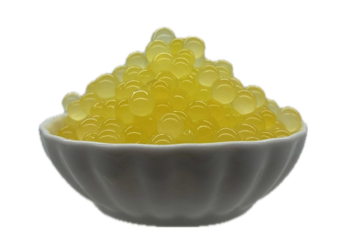 Esferificaciones de Yuzu - Perlas de Zumo de Frutas para Decoración - 65 g