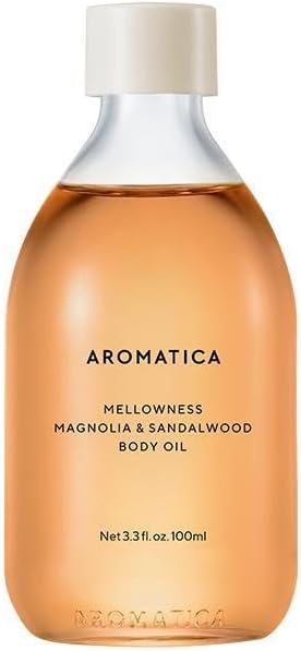 AROMATICA Organic Body Oil, Magnolia & Sandalwood, 3.4 fl oz (100 ml), Essential Oil