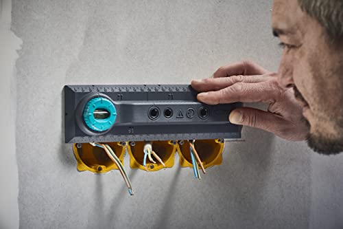 wolfcraft Drill Jig “Electrics” I 5976000 I Marking, Alignment and Drilling Template for Switch and Socket installations in Brick Walls - Image 2