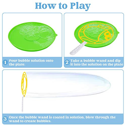 Sloosh 48 Pcs Big Bubble Wands Set, 18" Giant Bubble Maker With Tray Bulk, Large Bubble Wands For Kids Adults Gifts, Summer Outside Bubble Toys, Birthday Party Favors #TOP4