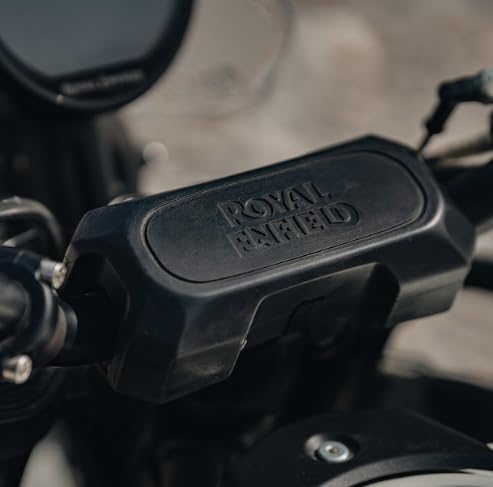 Image of Royal Enfield KXA00402 Black Rally Handlebar Pad for the New Himalayan