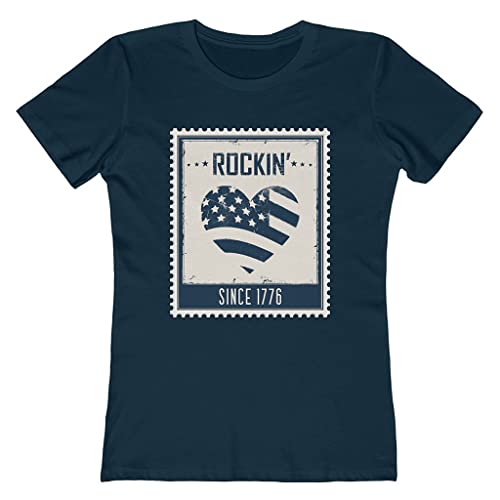 Camisetas femininas 4 de julho vintage balanço desde 1776 4 de julho camisas femininas 4 de julho, A