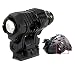 HIGOO Tactical High Profile Helmet Flashlight with 20mm Picatinny Rail Mount, Mini LED Light with Ring Mount Holder Compatible with Fast IBH MICH2000