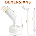 URTOM 2 Pack Indoor Spot Lights, 120V LED Accent Up Lights, 3W Plant Spotlights, 3000K Floor Spotlights for Plants, Pictures, Desk - Uplights with 5.9 FT Plug Cord and Foot Switch