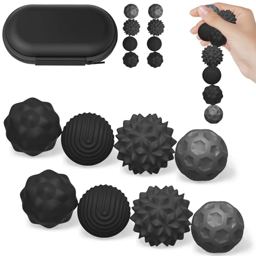 Magnetische Sensorik Bälle,Anti-Stress Spielzeug aus Silikon,Tragbares...