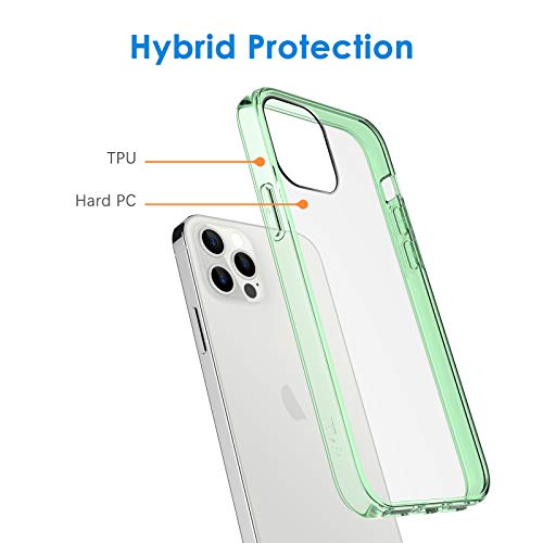 Image of JETech Case for iPhone 12 /12 Pro, Anti-Yellowing, Midnight Green