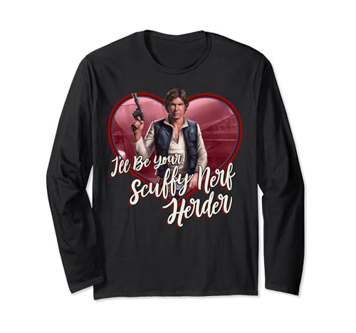 Star Wars Han Long Sleeve Tee, le design Nerf Herder de la Saint-Valentin
